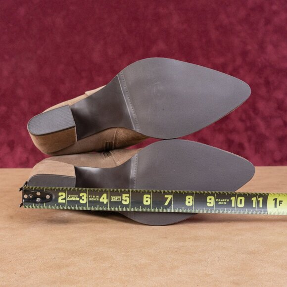 Blondo Women Tan Emma Waterproof Western Cowboy Ankle Fashion Boots sz 12 - Picture 5 of 8